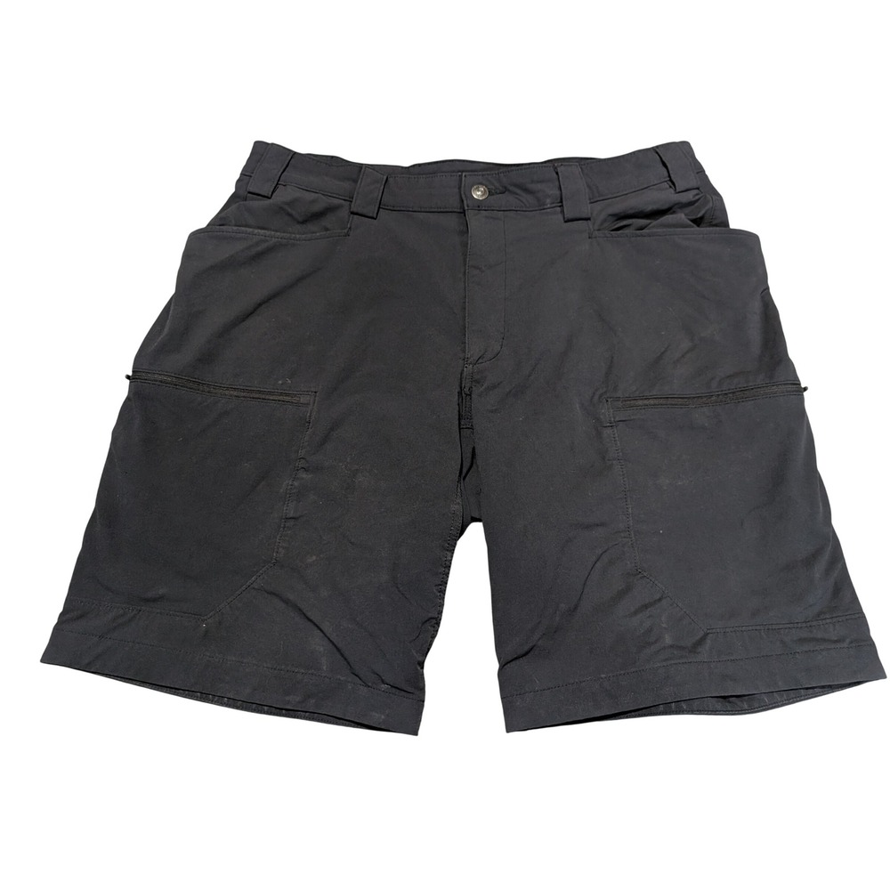 Duluth Trading Co Shorts Mens 36 Black Flexpedition Relaxed Fit Cargo Hiking